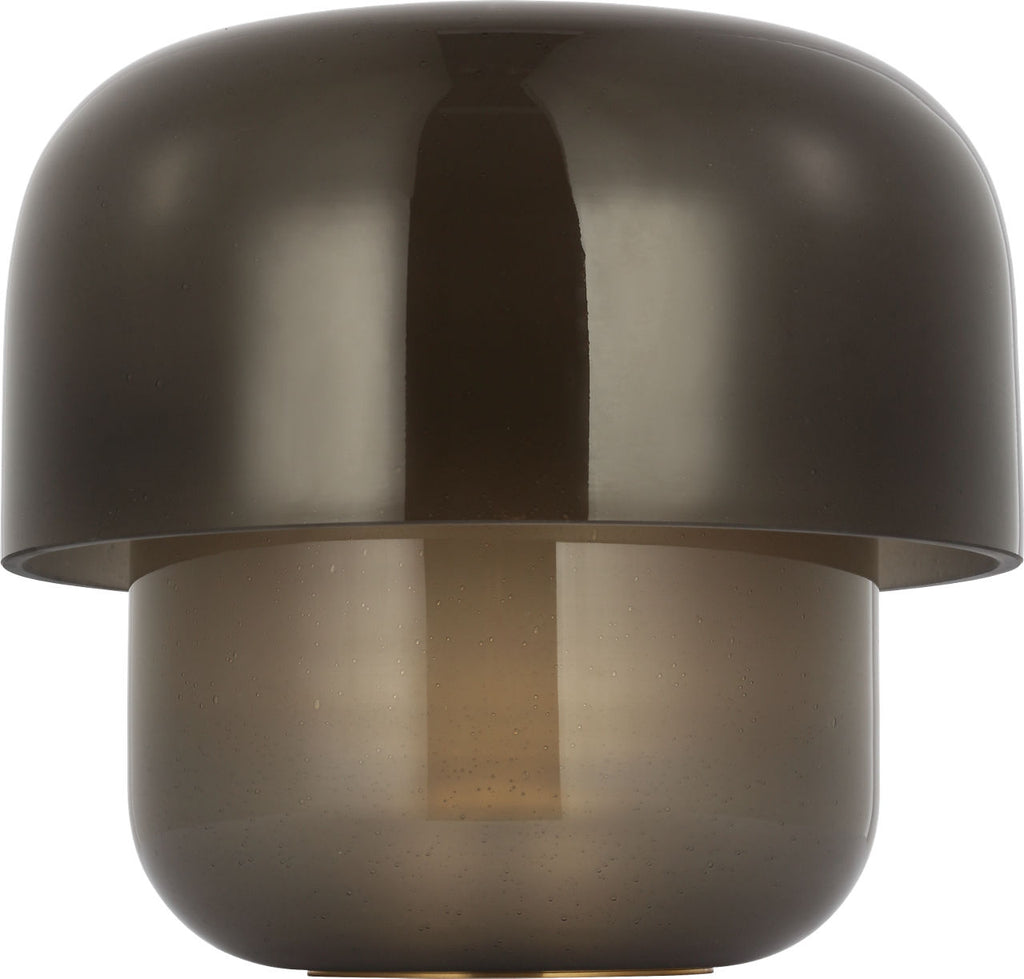Bolete Accent Table Lamp Seeded Smoke hand rubbed antique brass 2700K 90 CRI