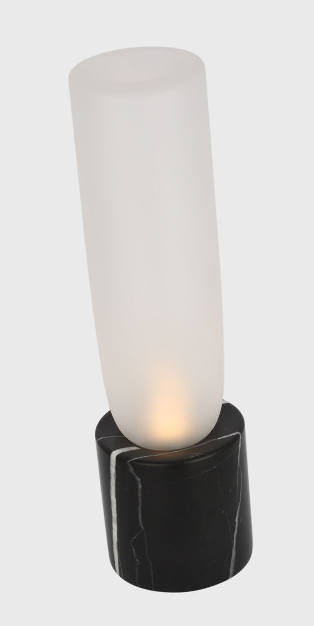 Volver Accent Table Lamp Clear Etched Black marble 2700K 90 CRI