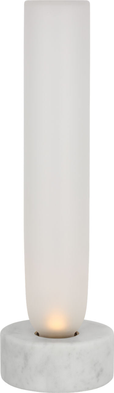 Volver Small Table Lamp Clear Etched White marble 2700K 90 CRI