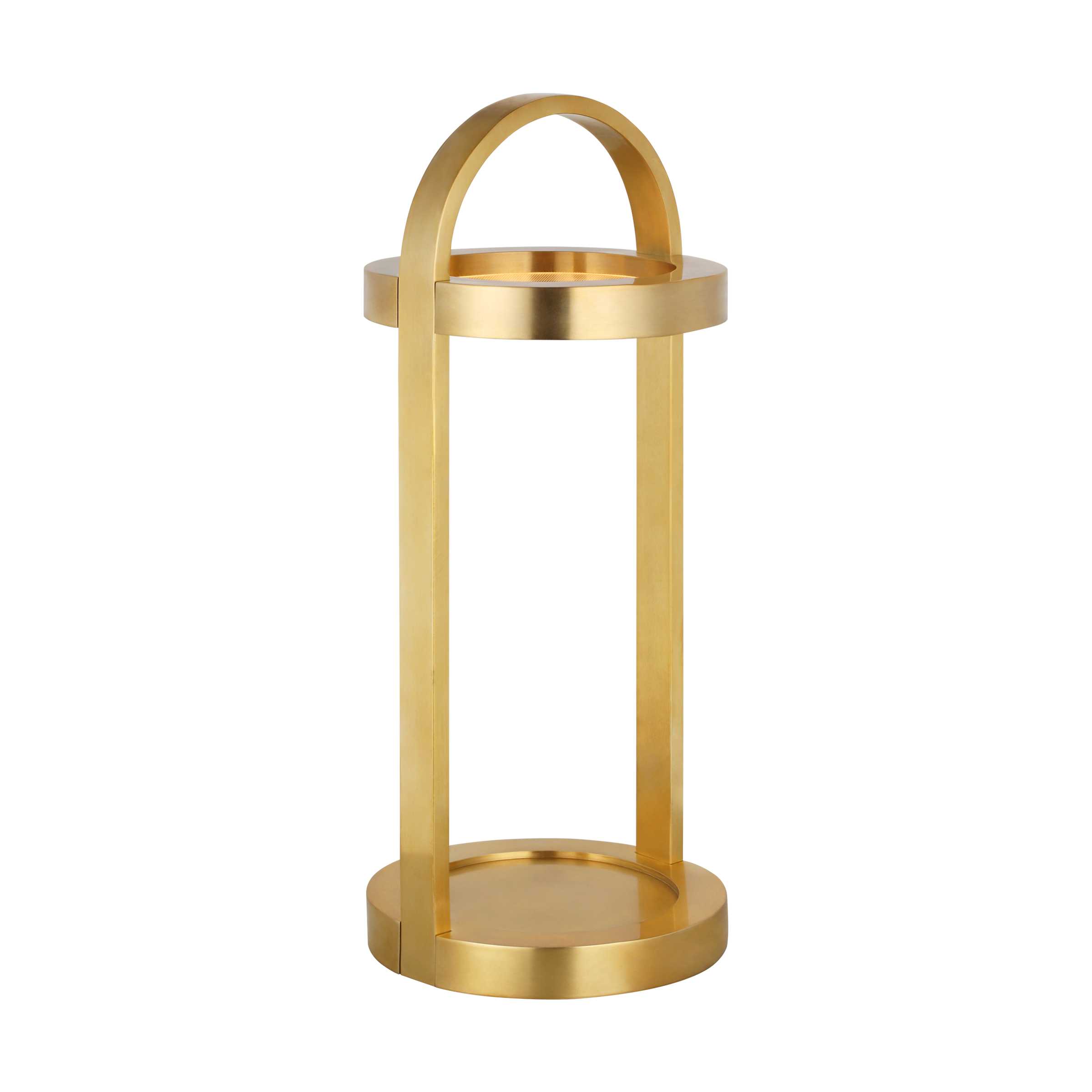 Cerne 17 Rechargeable Table Lamp hand rubbed antique brass 2700K 90 CRI