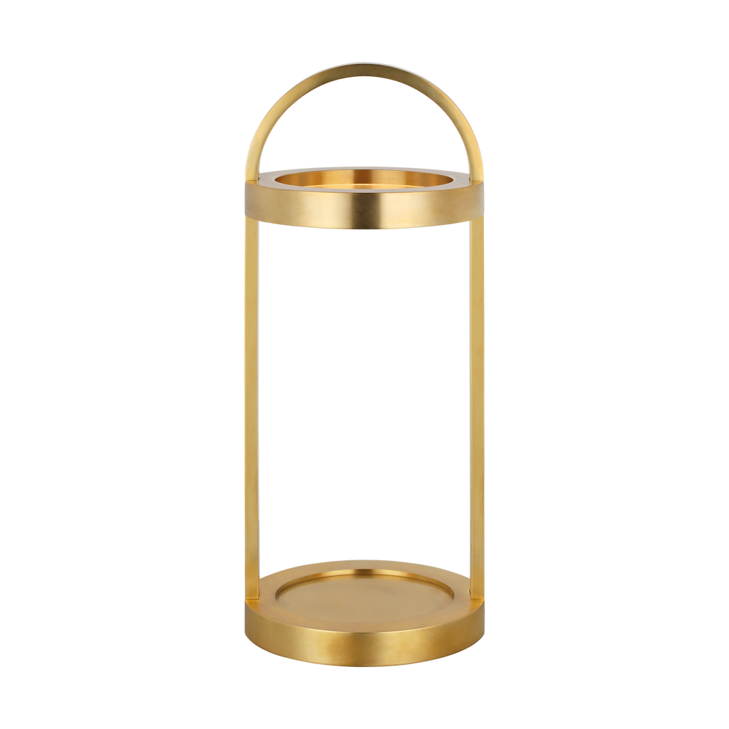 Cerne 17 Rechargeable Table Lamp hand rubbed antique brass 2700K 90 CRI