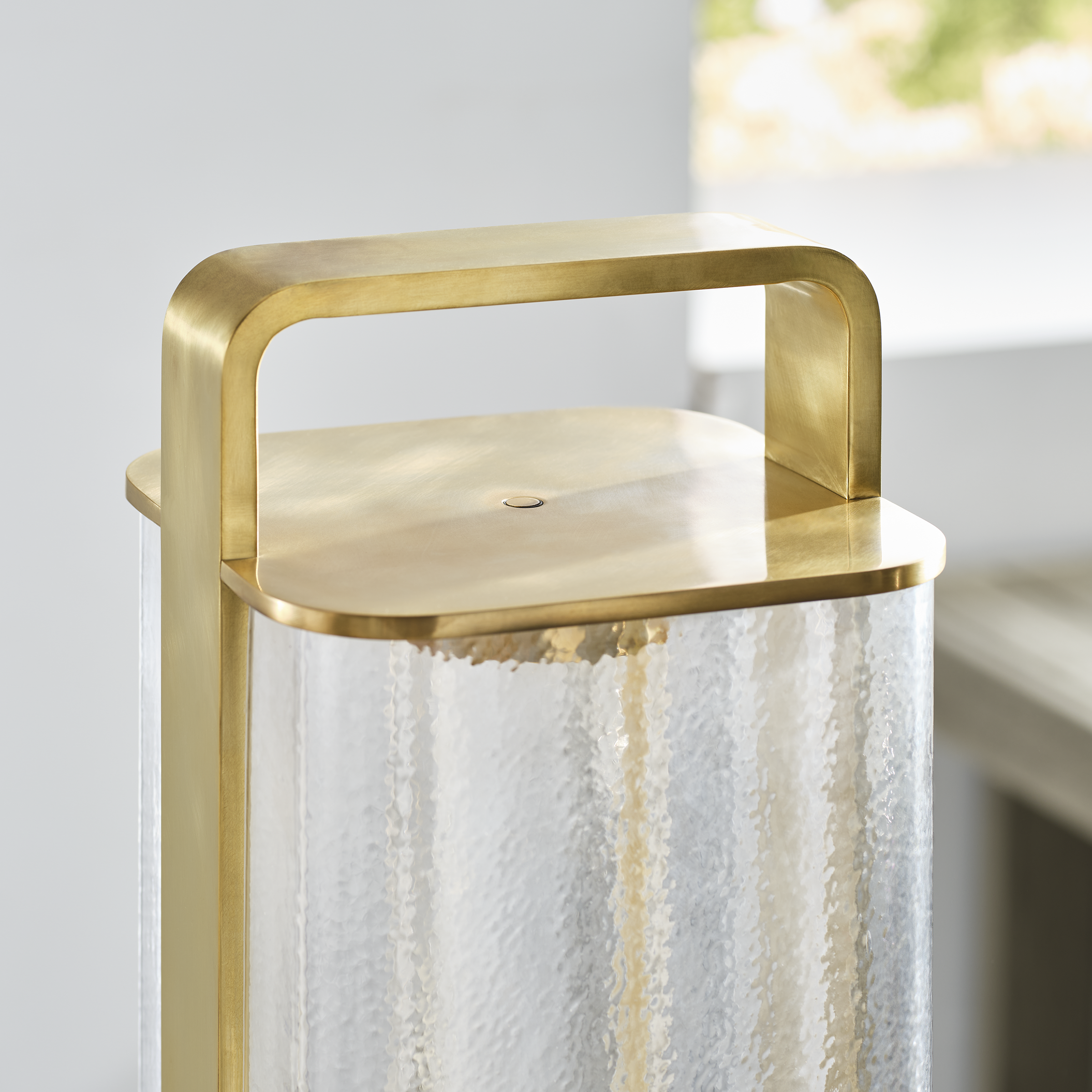 Flacara 15 Rechargeable Lantern hand rubbed antique brass 2700K 90 CRI