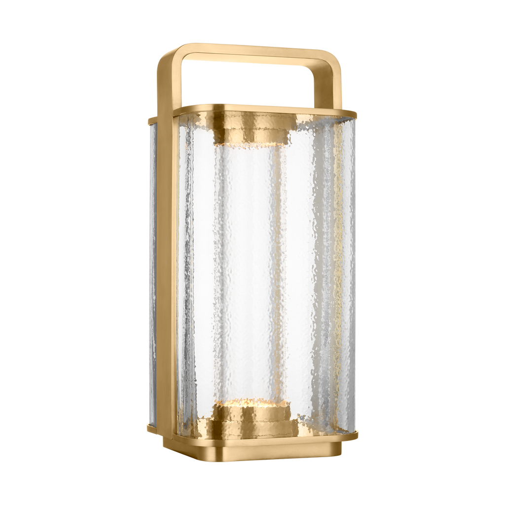 Flacara 15 Rechargeable Lantern hand rubbed antique brass 2700K 90 CRI