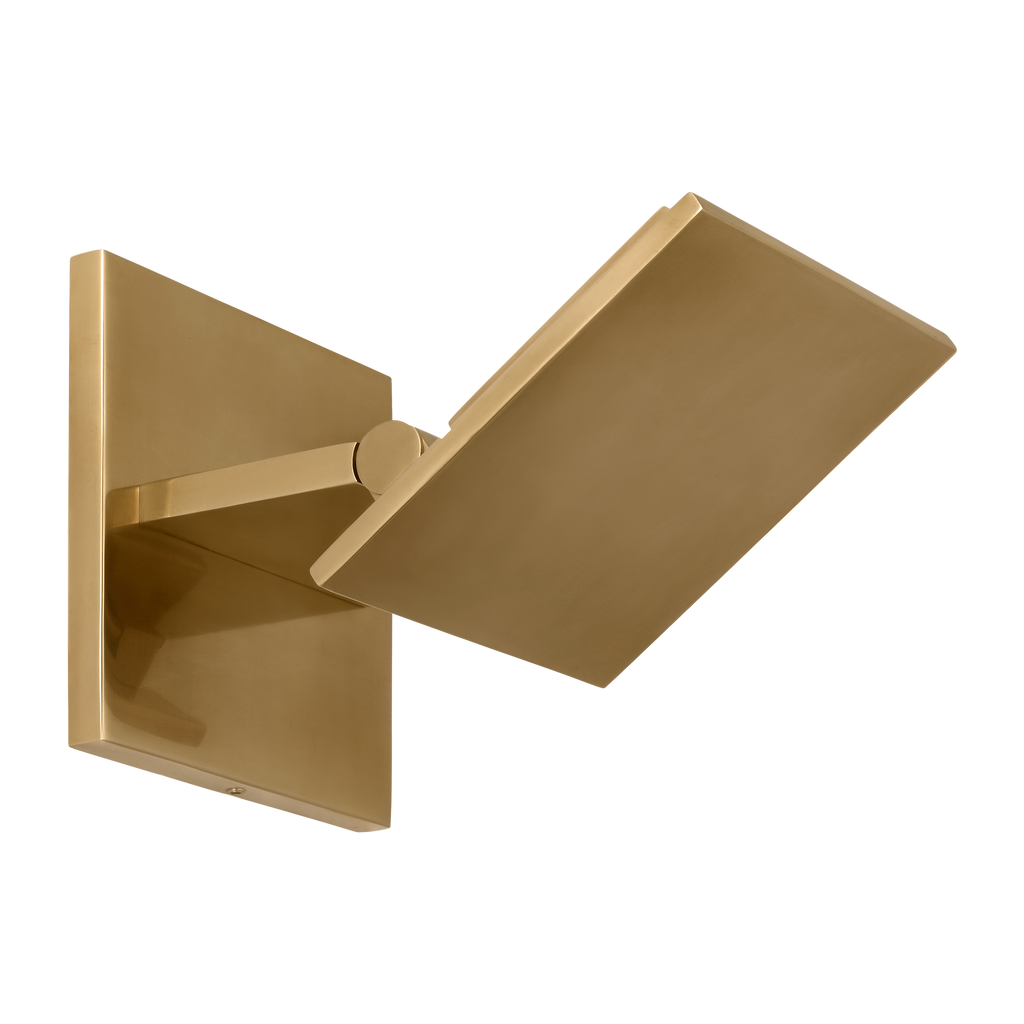 Angolo 6 Sconce hand rubbed antique brass 2700K 90 CRI