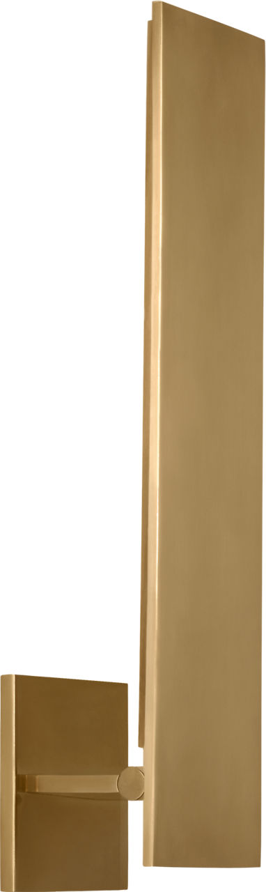 Angolo 18 Sconce hand rubbed antique brass 2700K 90 CRI