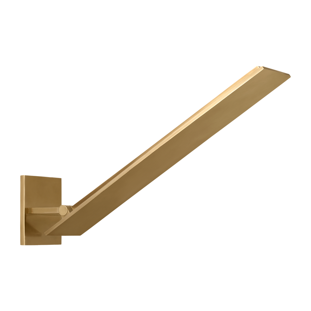 Angolo 18 Sconce hand rubbed antique brass 2700K 90 CRI