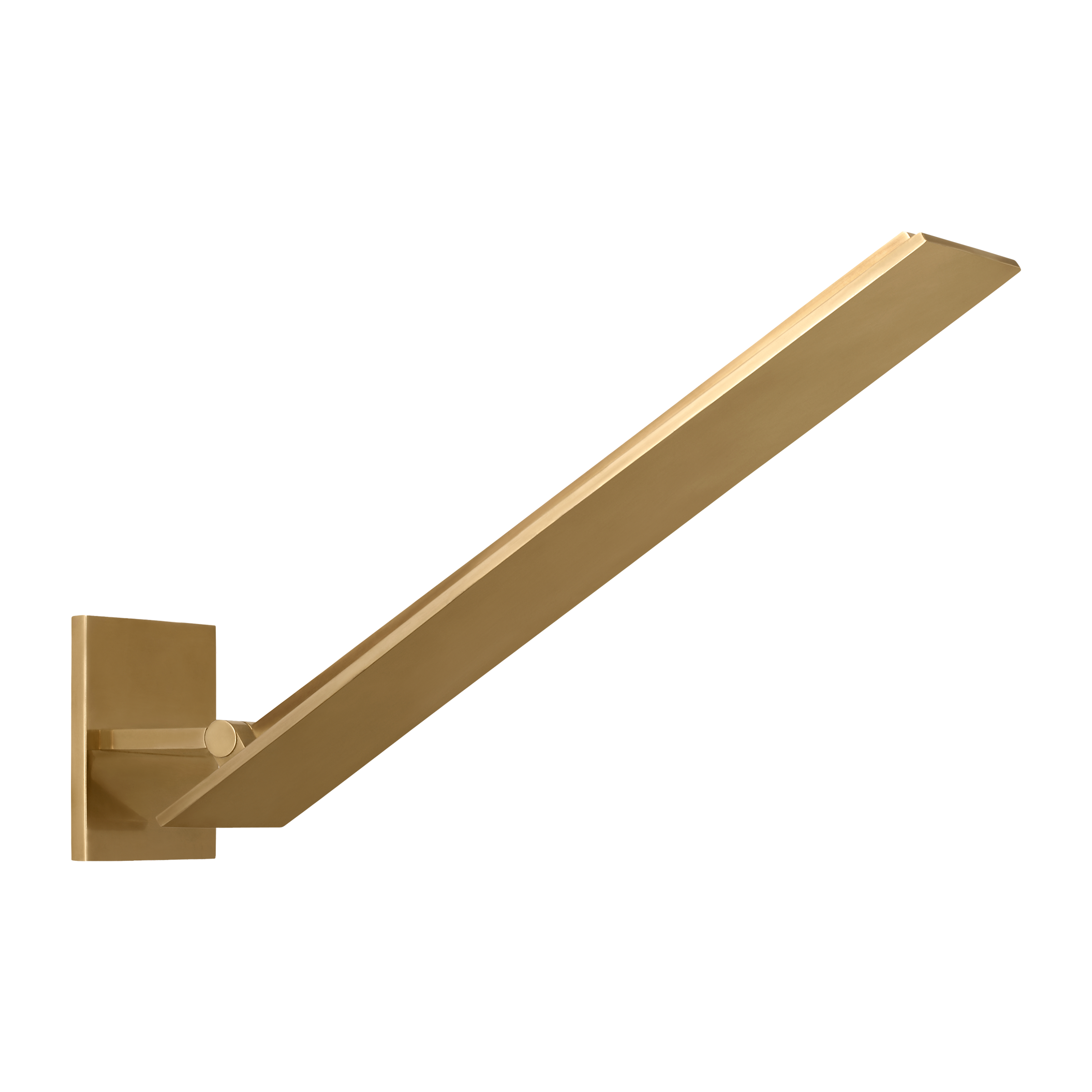 Angolo 18 Sconce hand rubbed antique brass 2700K 90 CRI