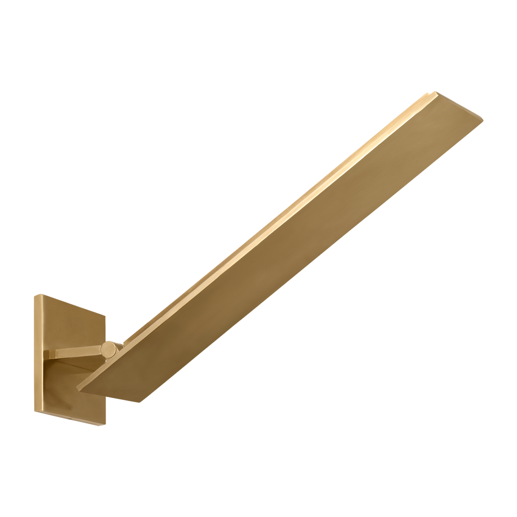Angolo 18 Sconce hand rubbed antique brass 2700K 90 CRI