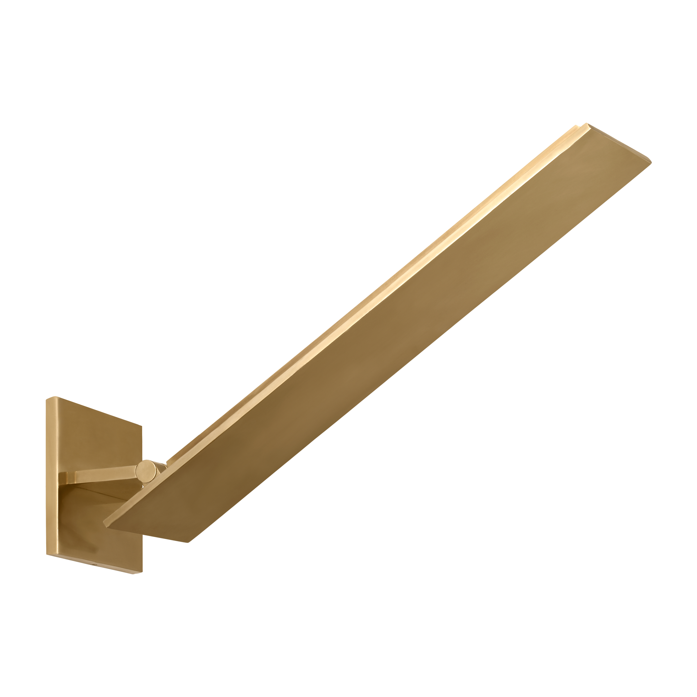 Angolo 18 Sconce hand rubbed antique brass 2700K 90 CRI