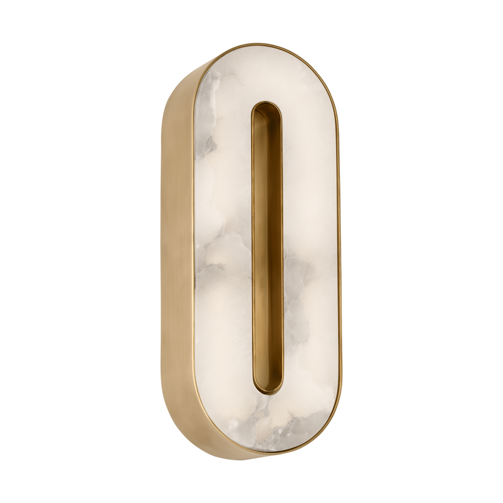 Wyllis 12 Sconce hand rubbed antique brass 2700K 90 CRI