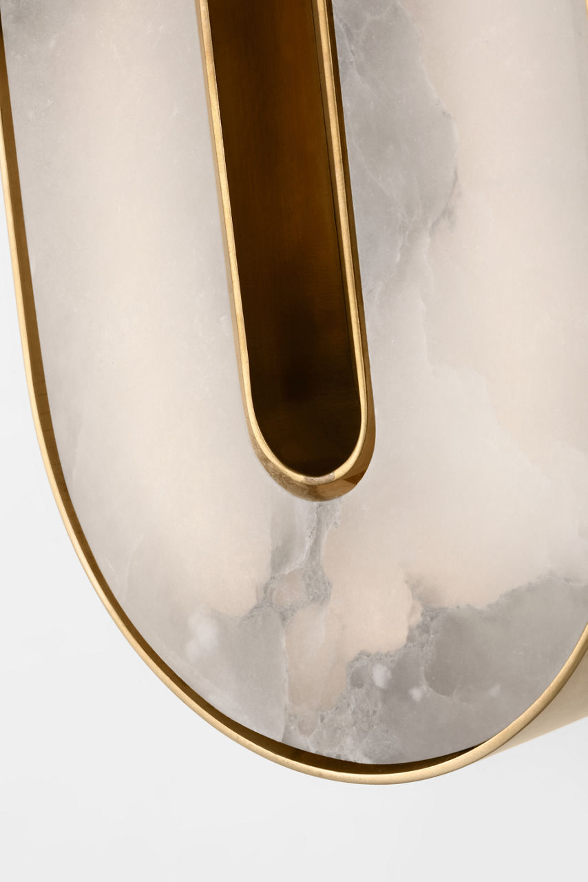 Wyllis 12 Sconce hand rubbed antique brass 2700K 90 CRI