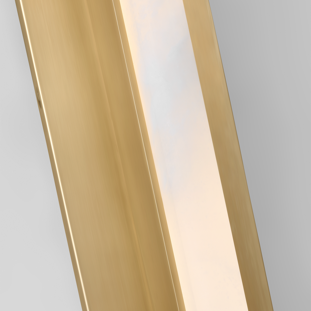 Linea 32 Sconce hand rubbed antique brass 2700K 90 CRI