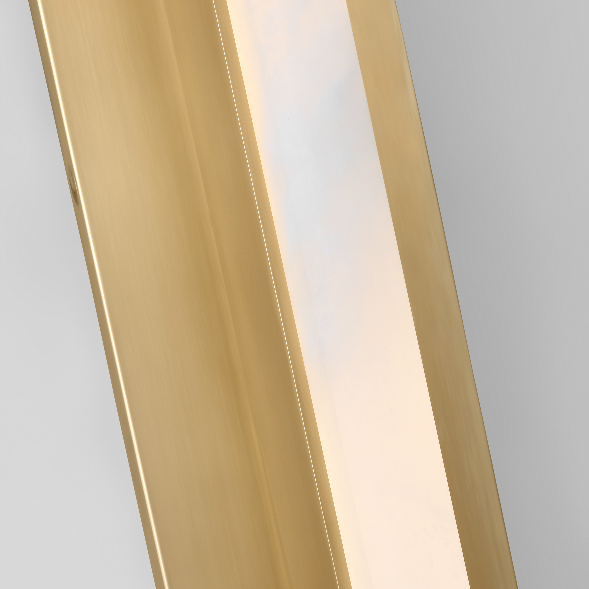 Linea 32 Sconce hand rubbed antique brass 2700K 90 CRI