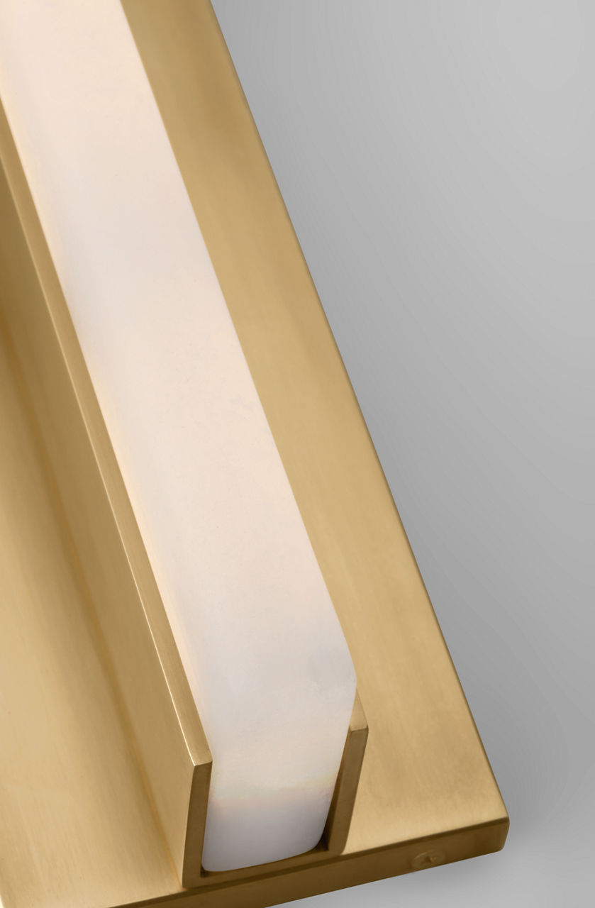 Linea 15 Sconce Hand Rubbed Antique Brass 2700K 90 CRI
