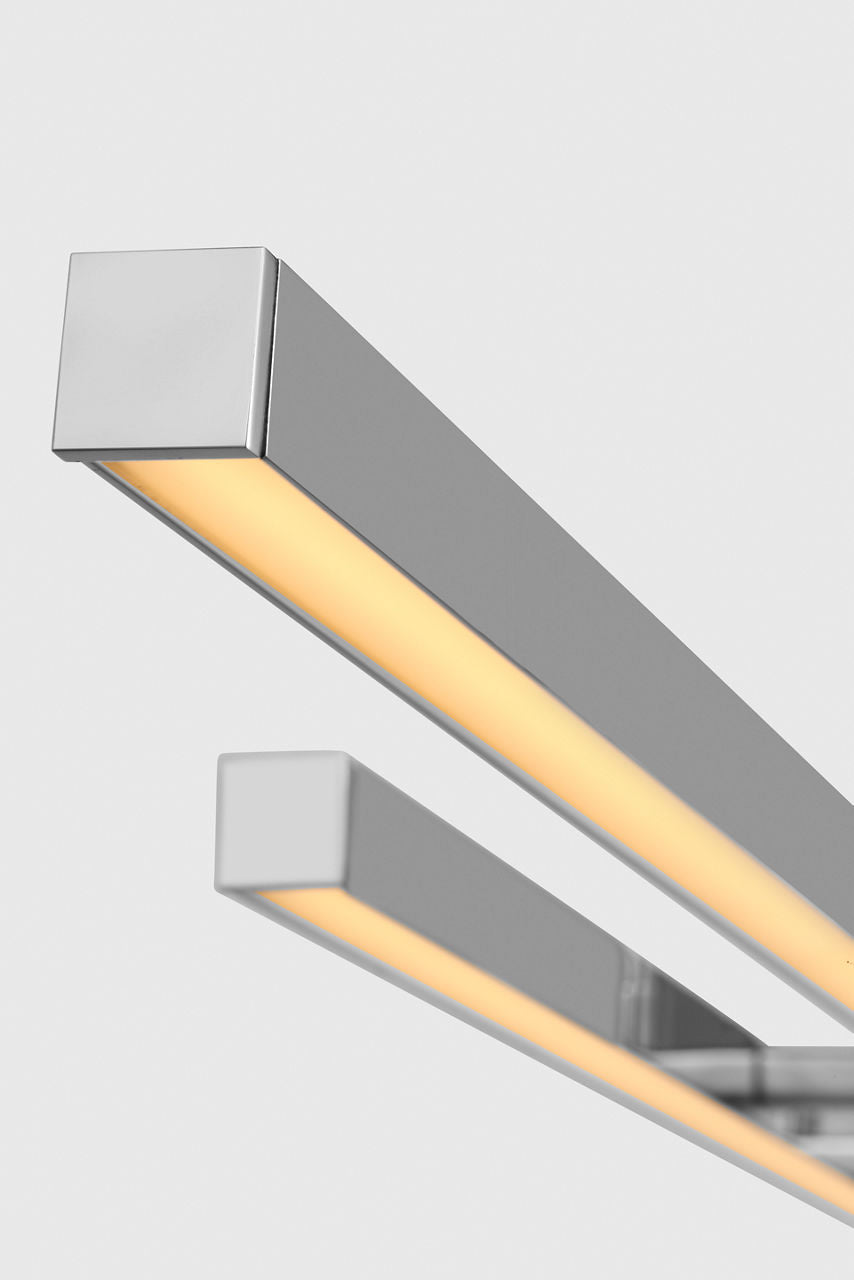 Stagger 2 60 Linear Suspension Polished stainless steel LED 2700K 90 CRI 120-277V
