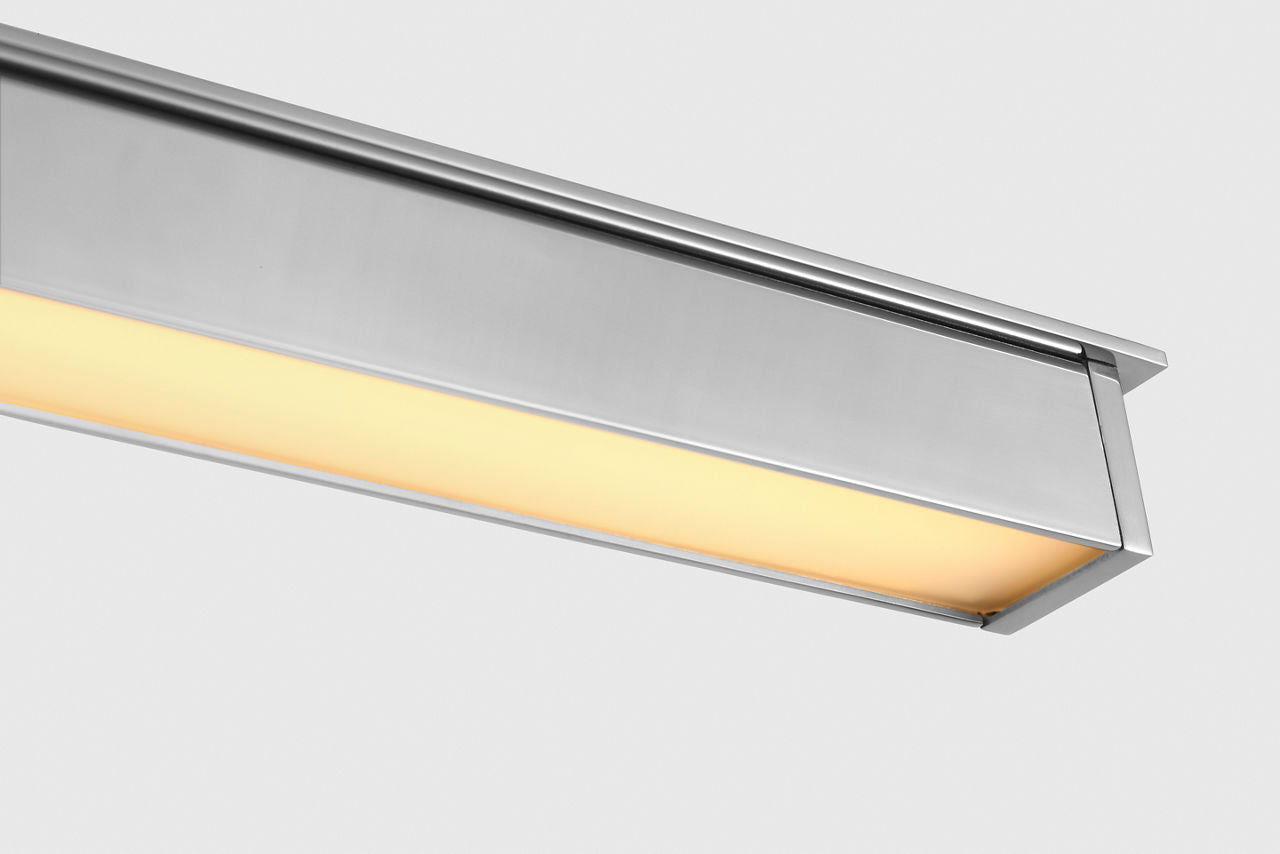 Stagger 48 Linear Suspension Polished stainless steel LED 2700K 90 CRI 120-277V
