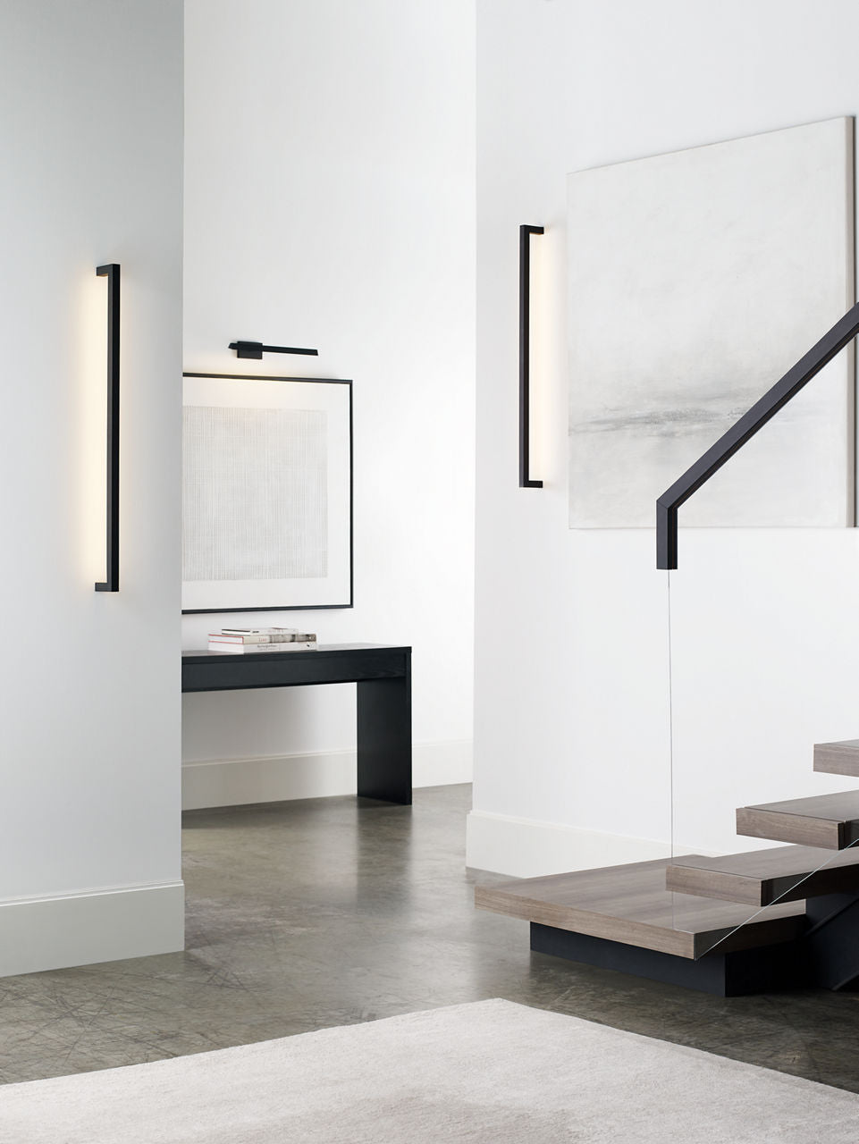 Stagger Medium Wall Sconce Nightshade Black 2700K 90 CRI integrated led 90 cri 2700k 120v