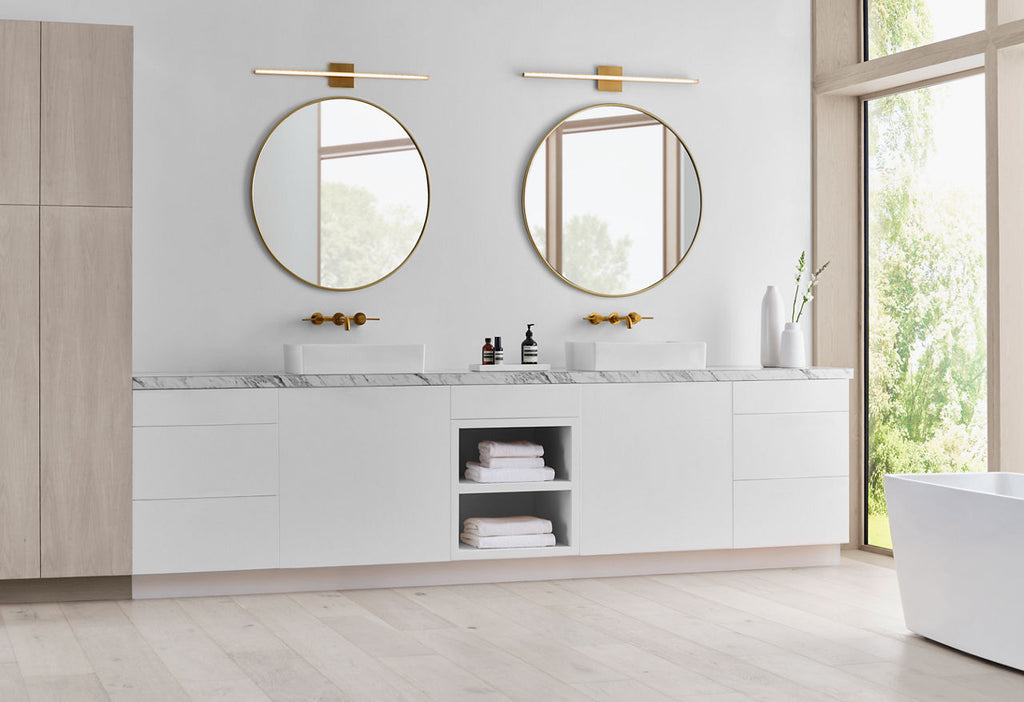 Serre 36 Bath Natural Brass 2700K 90 CRI
