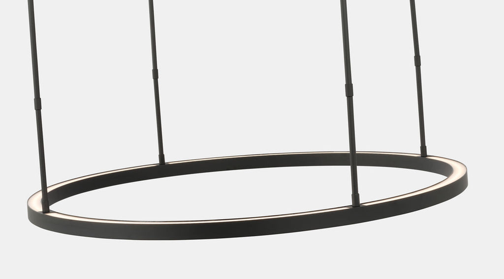 Stagger Ring Medium Chandelier Nightshade Black 2700K 90 CRI