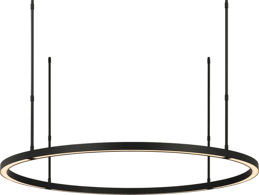 Stagger Ring Large Chandelier Nightshade Black 2700K 90 CRI