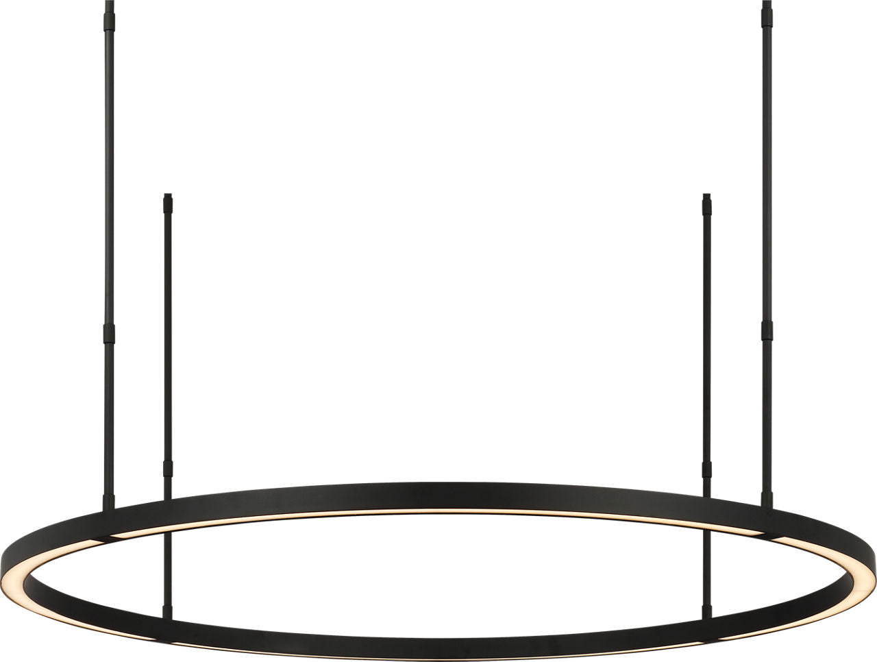 Stagger Ring Large Chandelier Nightshade Black 2700K 90 CRI