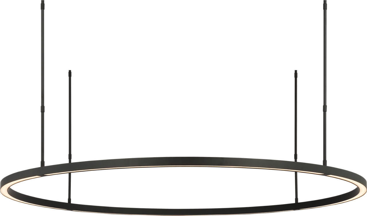 Stagger Ring X-Large Chandelier Nightshade Black 2700K 90 CRI