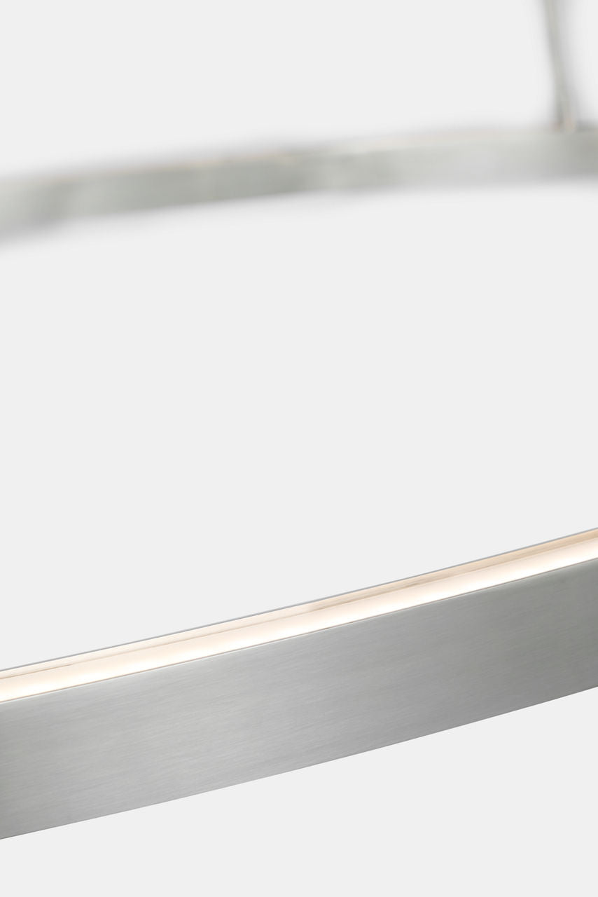 Stagger Ring X-Large Chandelier Polished stainless steel 2700K 90 CRI