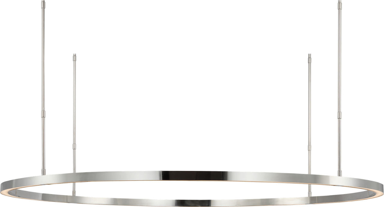 Stagger Ring X-Large Chandelier Polished stainless steel 2700K 90 CRI