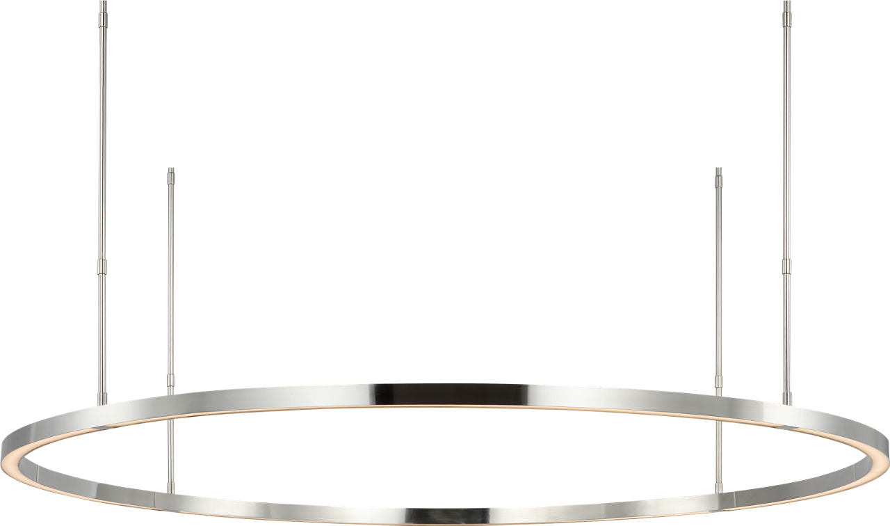 Stagger Ring X-Large Chandelier Polished stainless steel 2700K 90 CRI
