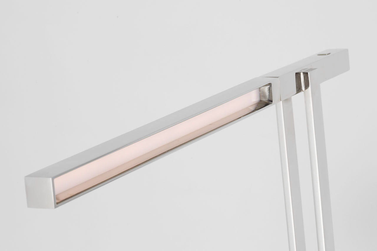 Stagger Small Floor Lamp Polished Nickel 2700K 90 CRI