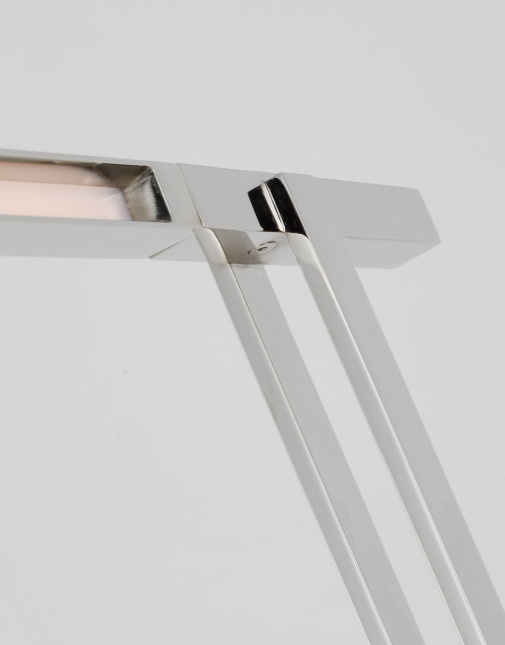 Stagger Small Floor Lamp Polished Nickel 2700K 90 CRI