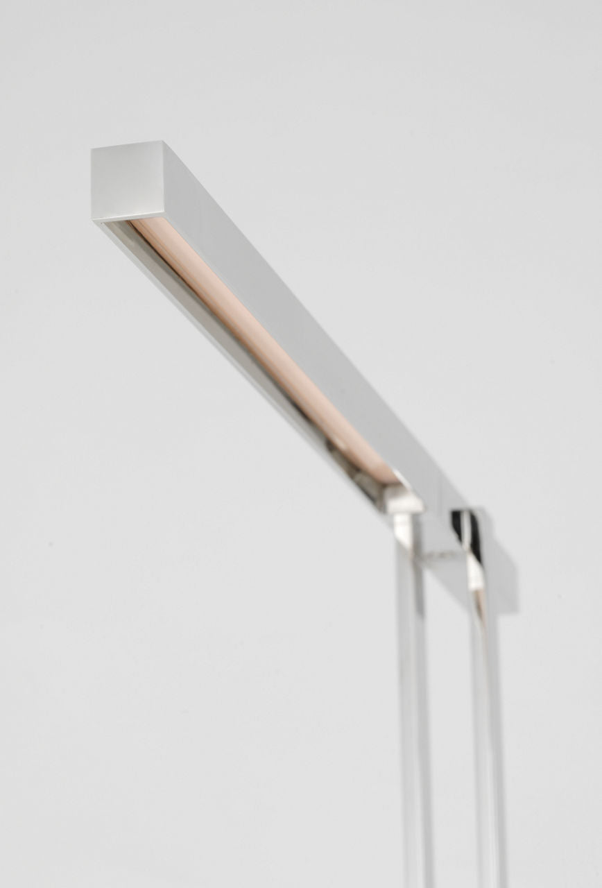 Stagger Small Floor Lamp Polished Nickel 2700K 90 CRI