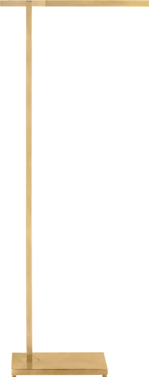 Stagger Medium Floor Lamp Natural Brass 2700K 90 CRI