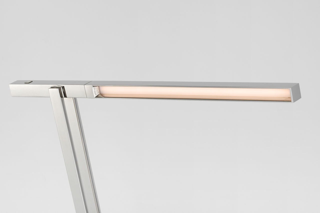 Stagger Medium Floor Lamp polished nickel 2700K 90 CRI