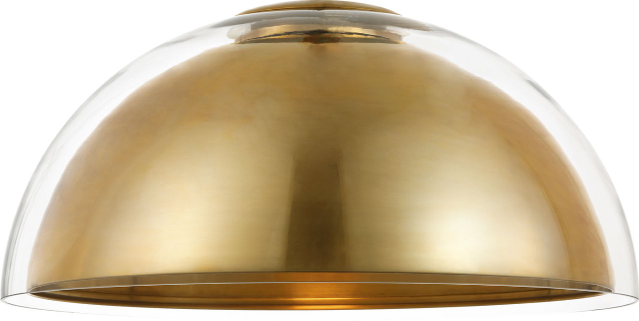 Lusi 24 Flush Mount hand-rubbed antique brass 2700K 90 CRI