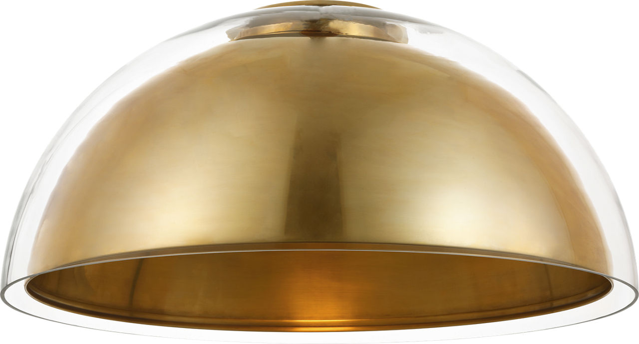 Lusi 24 Flush Mount hand-rubbed antique brass 2700K 90 CRI