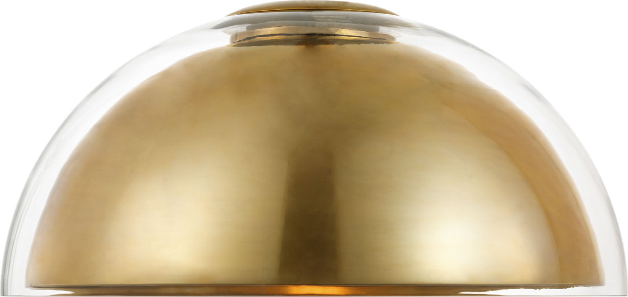 Lusi 24 Flush Mount hand-rubbed antique brass 2700K 90 CRI