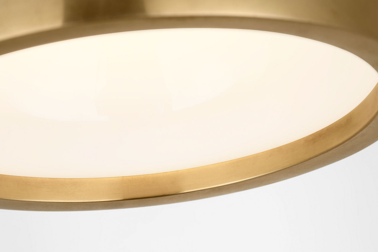 Dola 6 Flush Mount | Hand-Rubbed Antique Brass