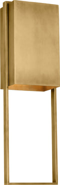 Alude 24 Wall hand-rubbed antique brass 2700K 90 CRI