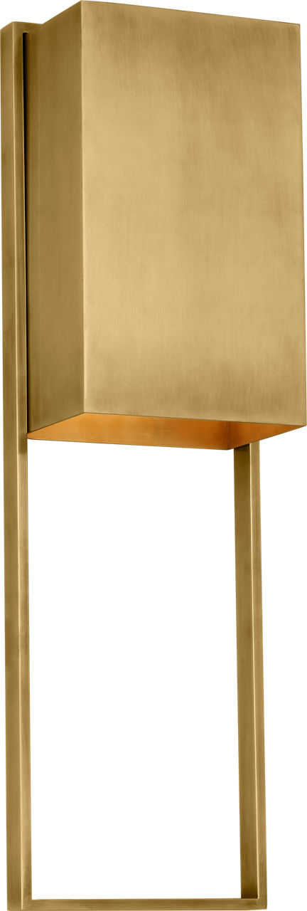 Alude 24 Wall hand-rubbed antique brass 2700K 90 CRI