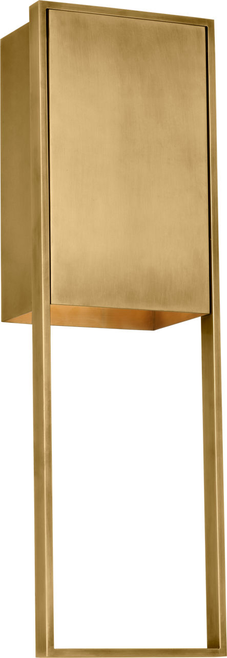 Alude 24 Wall hand-rubbed antique brass 2700K 90 CRI