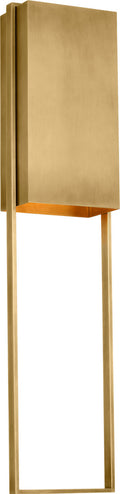Alude 36 Wall hand-rubbed antique brass 2700K 90 CRI