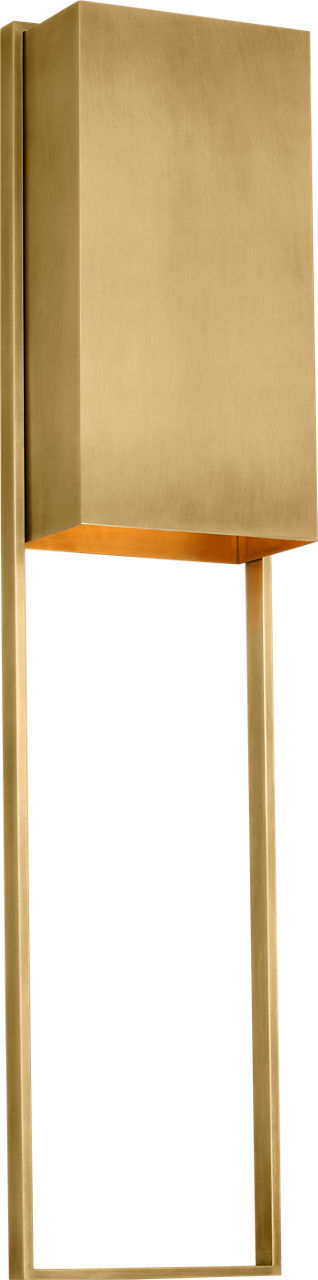 Alude 36 Wall hand-rubbed antique brass 2700K 90 CRI