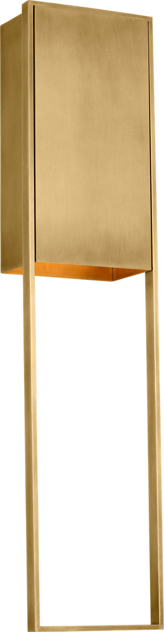 Alude 36 Wall hand-rubbed antique brass 2700K 90 CRI
