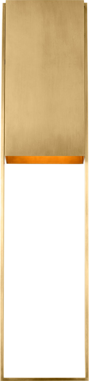 Alude 36 Wall hand-rubbed antique brass 2700K 90 CRI