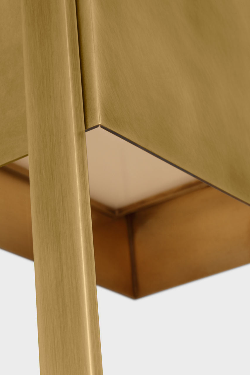Alude 45 Wall | Hand-Rubbed Antique Brass