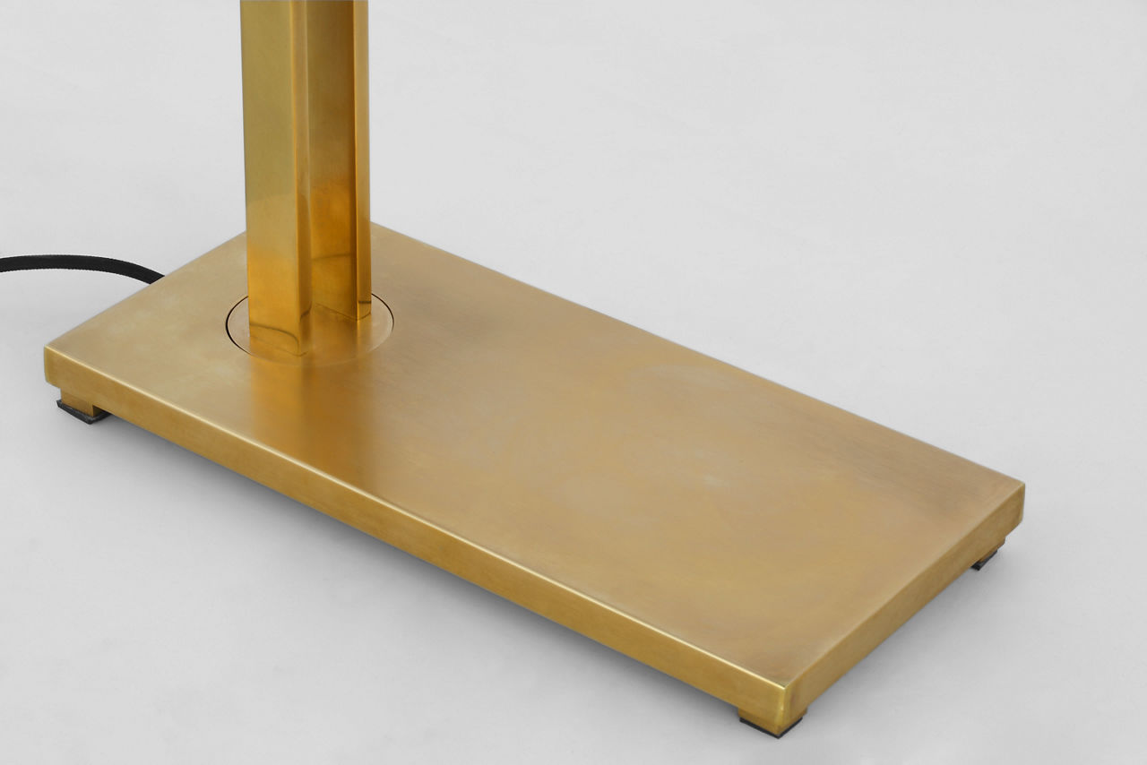 Stagger Small Table Lamp Natural Brass 2700K 90 CRI
