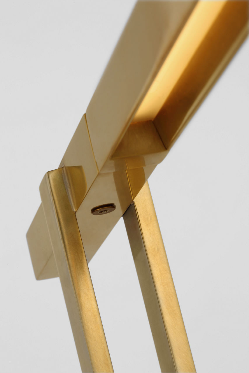 Stagger Small Table Lamp Natural Brass 2700K 90 CRI