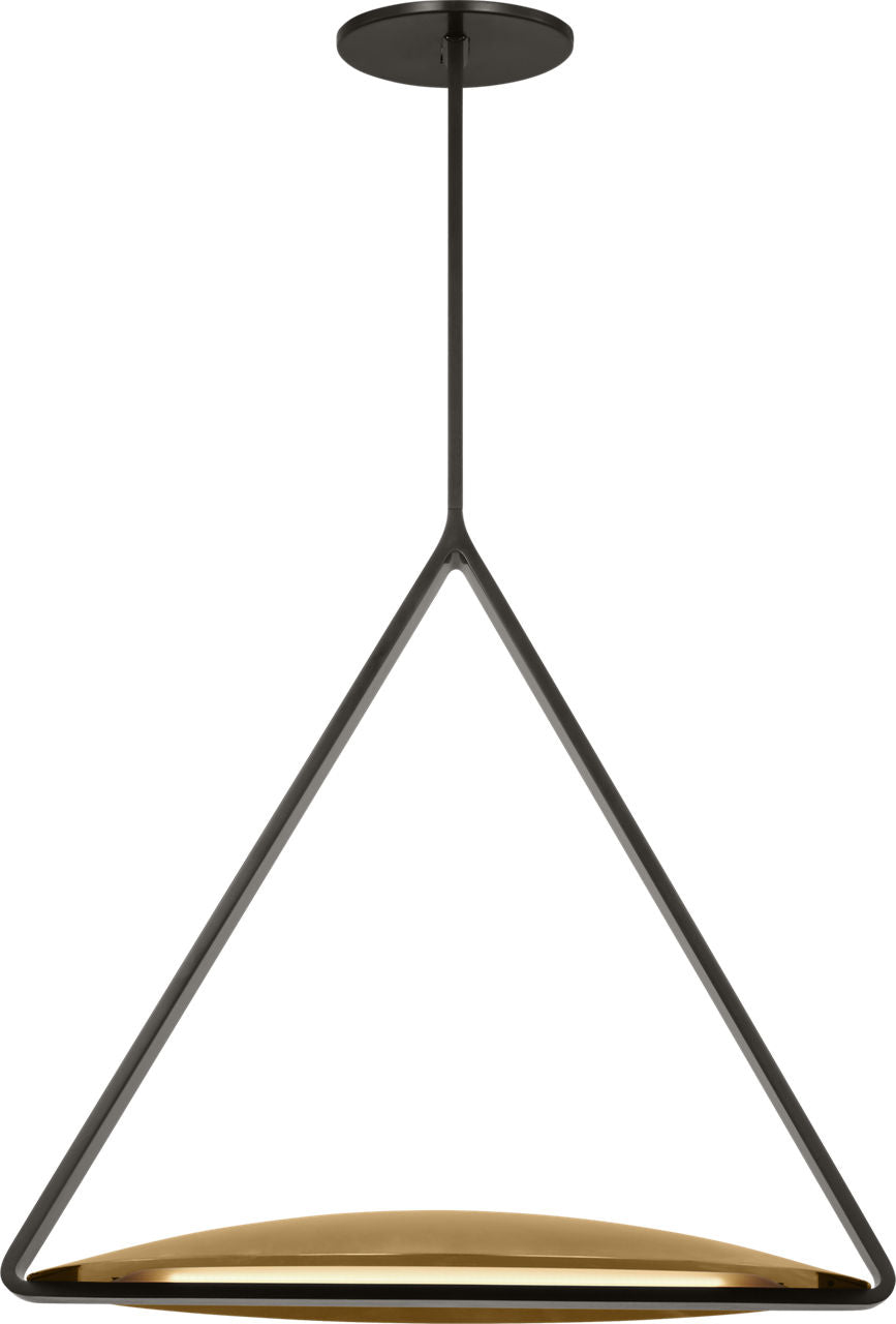 Cymbal Large Pendant dark Bronze/Natural Brass 2700K 90 CRI