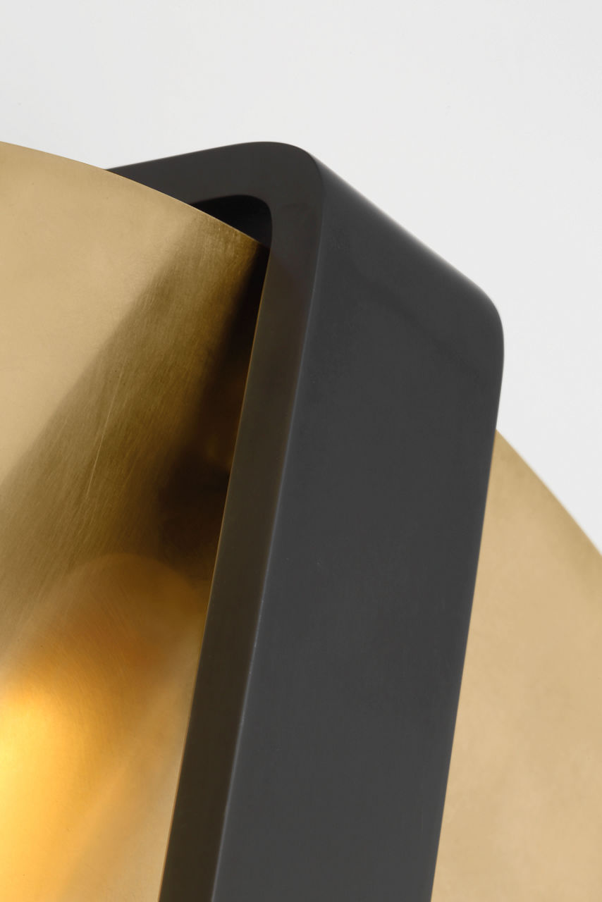Cymbal Large Sconce dark Bronze/Natural Brass 2700K 90 CRI